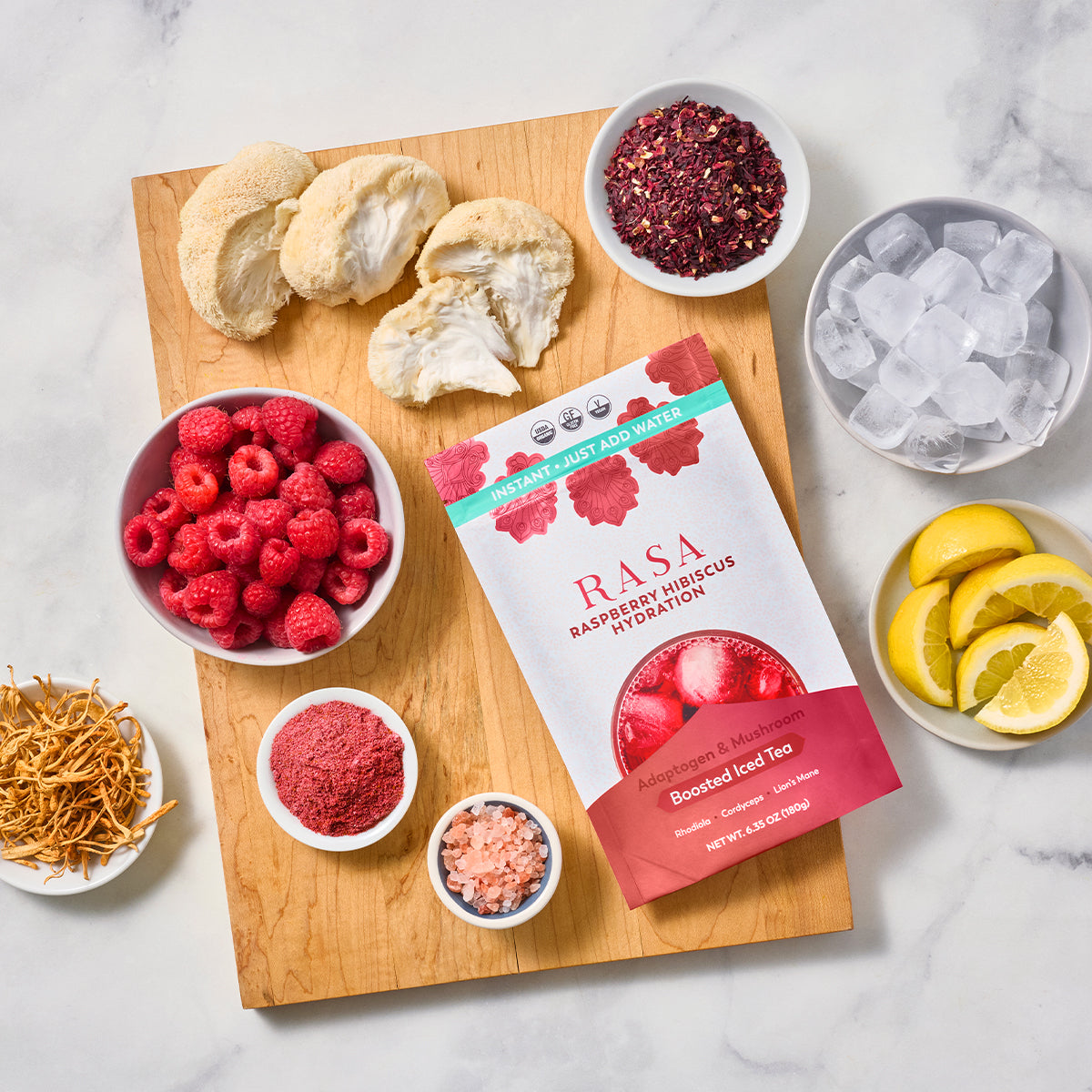 Raspberry Hibiscus Hydration 6 oz - Just Add Water!