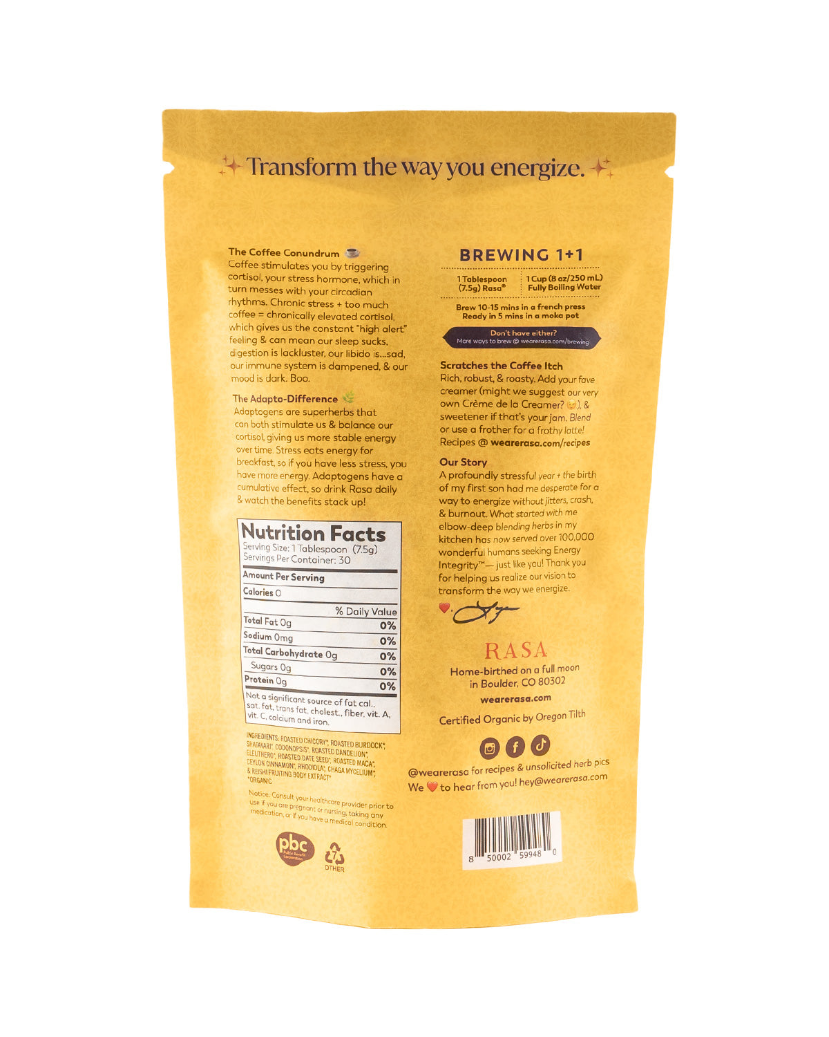AIP-FRIENDLY / ASHWAGHANDA-FREE | 8 oz/30 svgs | Case of 6