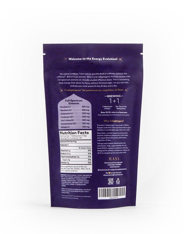 BOLD ~ POTENT ENERGY ~ 6000 mg Adaptogens | French Press Brew