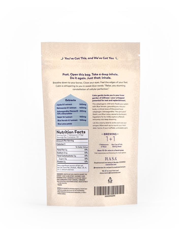 CALM ~ POTENT CHILL. ~ 6000 mg Adaptogens/svg | French Press Brew