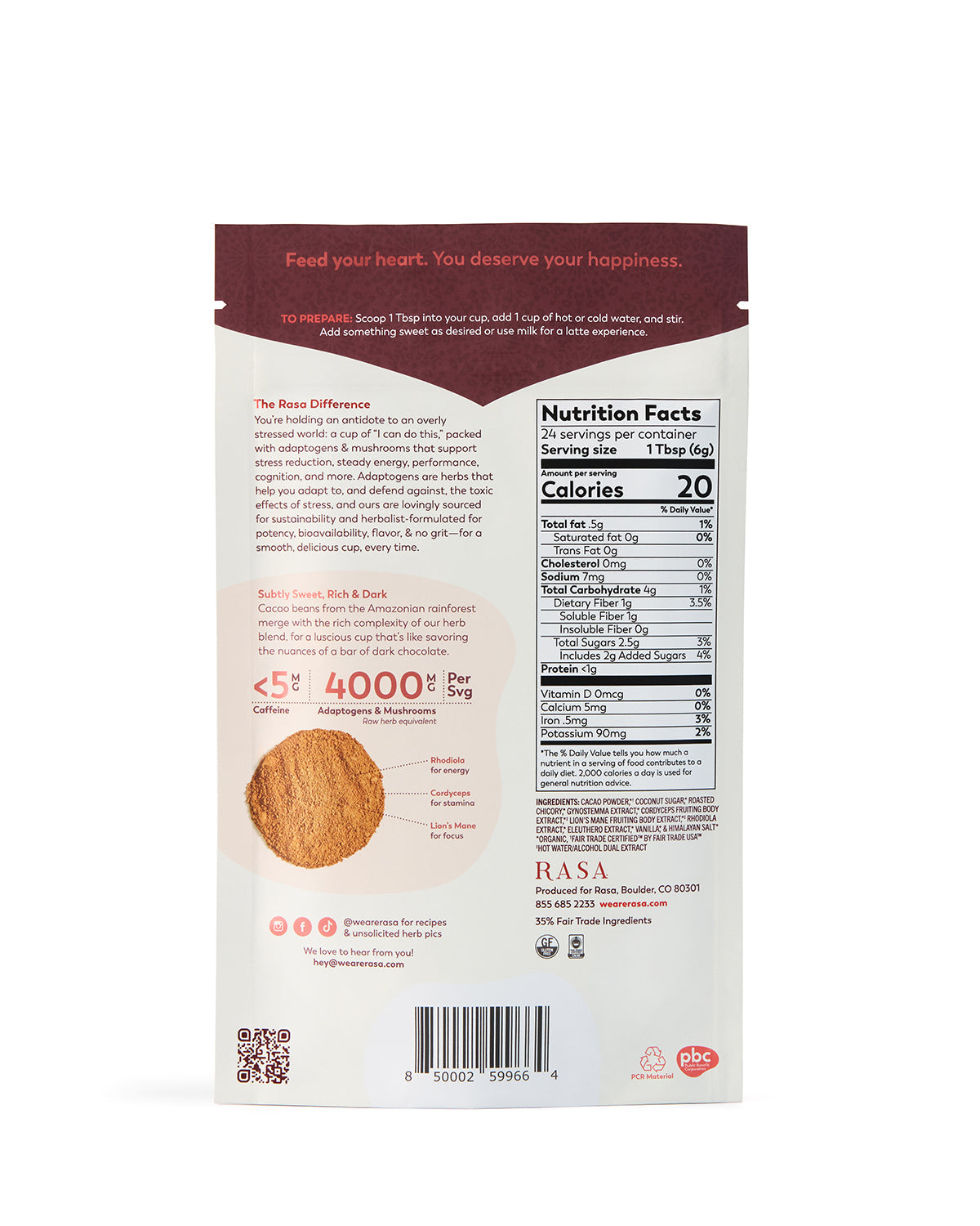 CACAO NOIR | 5oz/24 svgs | Case of 6