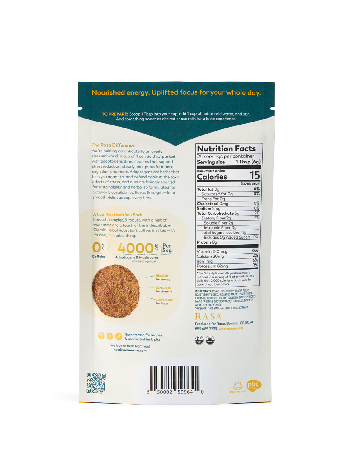 CLASSIC HERBAL ROAST |  5oz/24 svgs | Case of 6