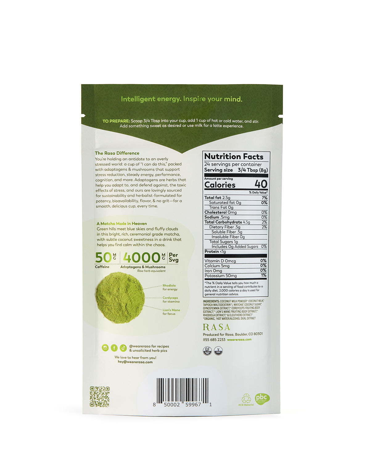 MATCHA CLOUD | 6oz/24 svgs | Case of 6