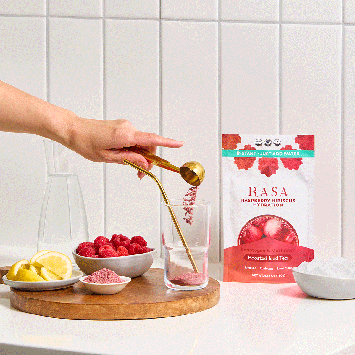 Raspberry Hibiscus Hydration 6 oz - Just Add Water!
