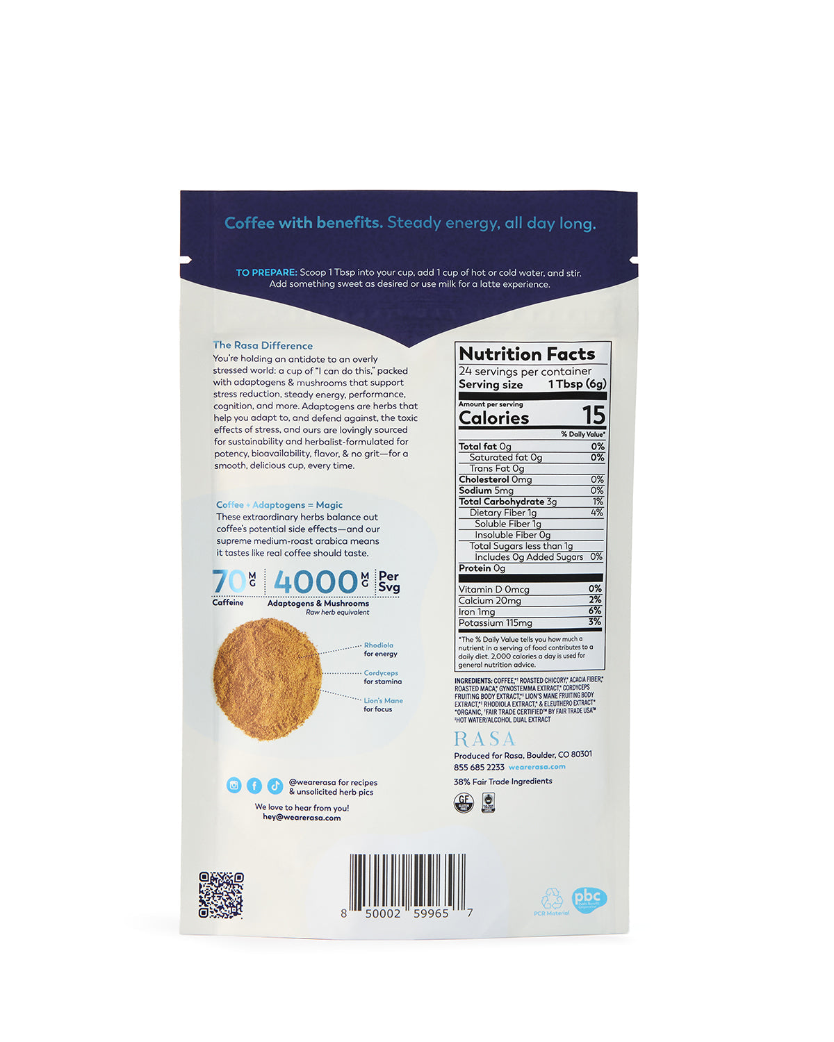 RADIANT ROAST COFFEE | 5 oz/24 svgs | Case of 6